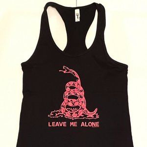Leave Me Alone - Gadsden - Don't Tread On Me Quality Women's Racerback Tank Top